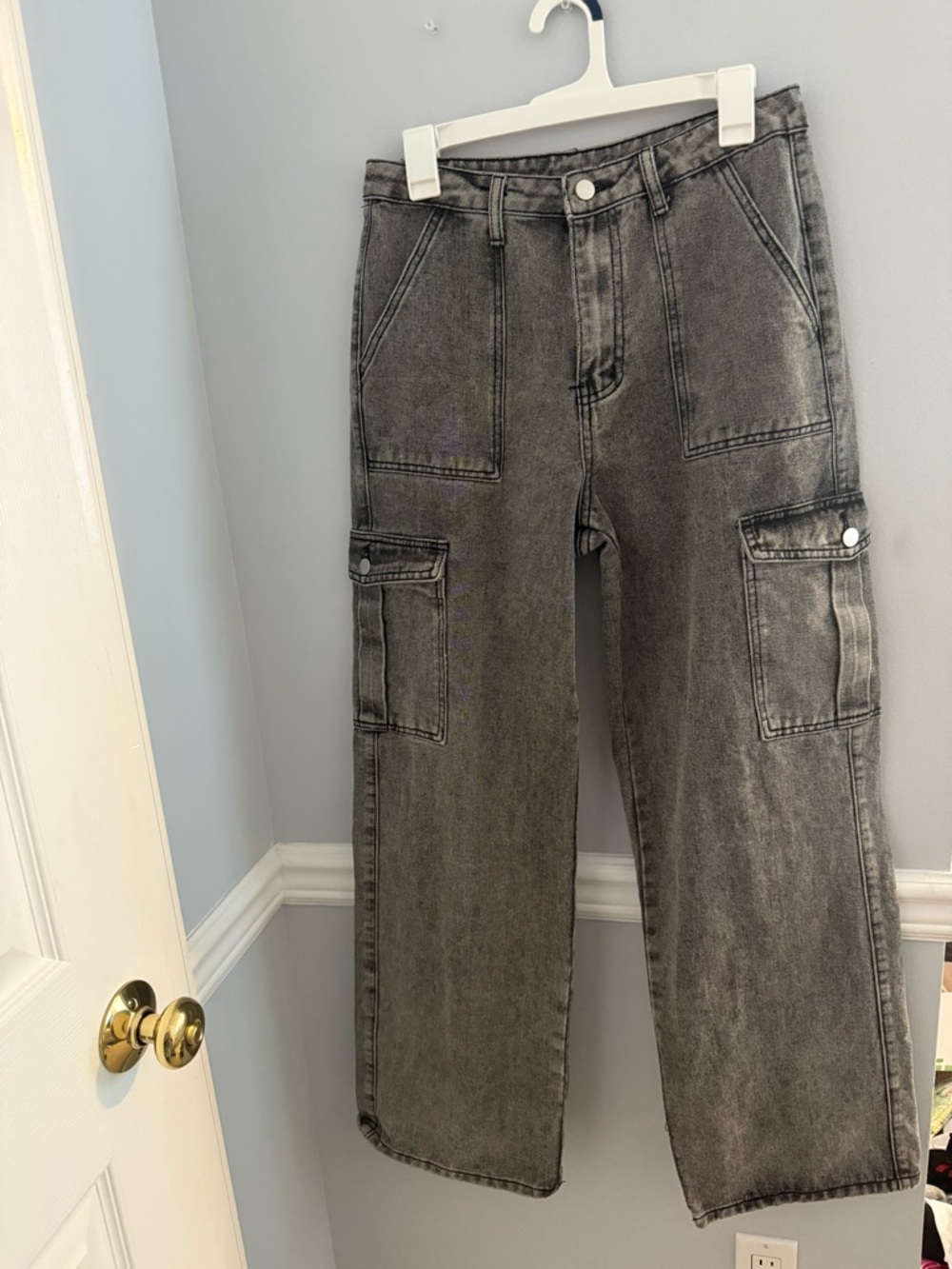 Gray SHEIN Cargo Pants